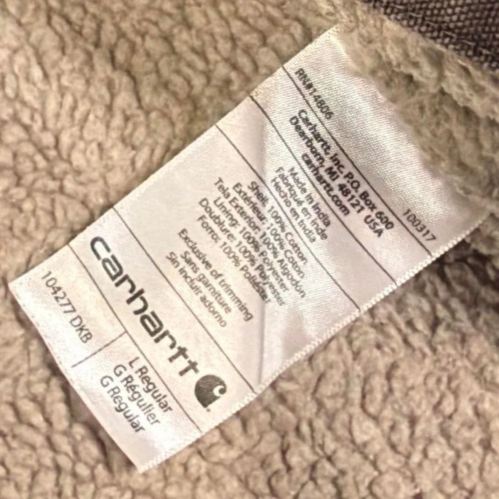 Carhartt Sherpa-Lined Work Utility Vest | Brown | Large